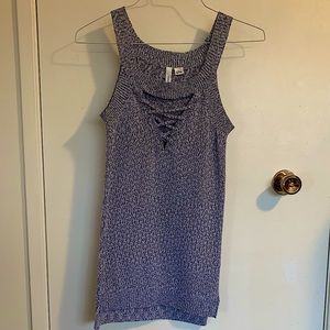 Nepton sleeveless blue knit sweater